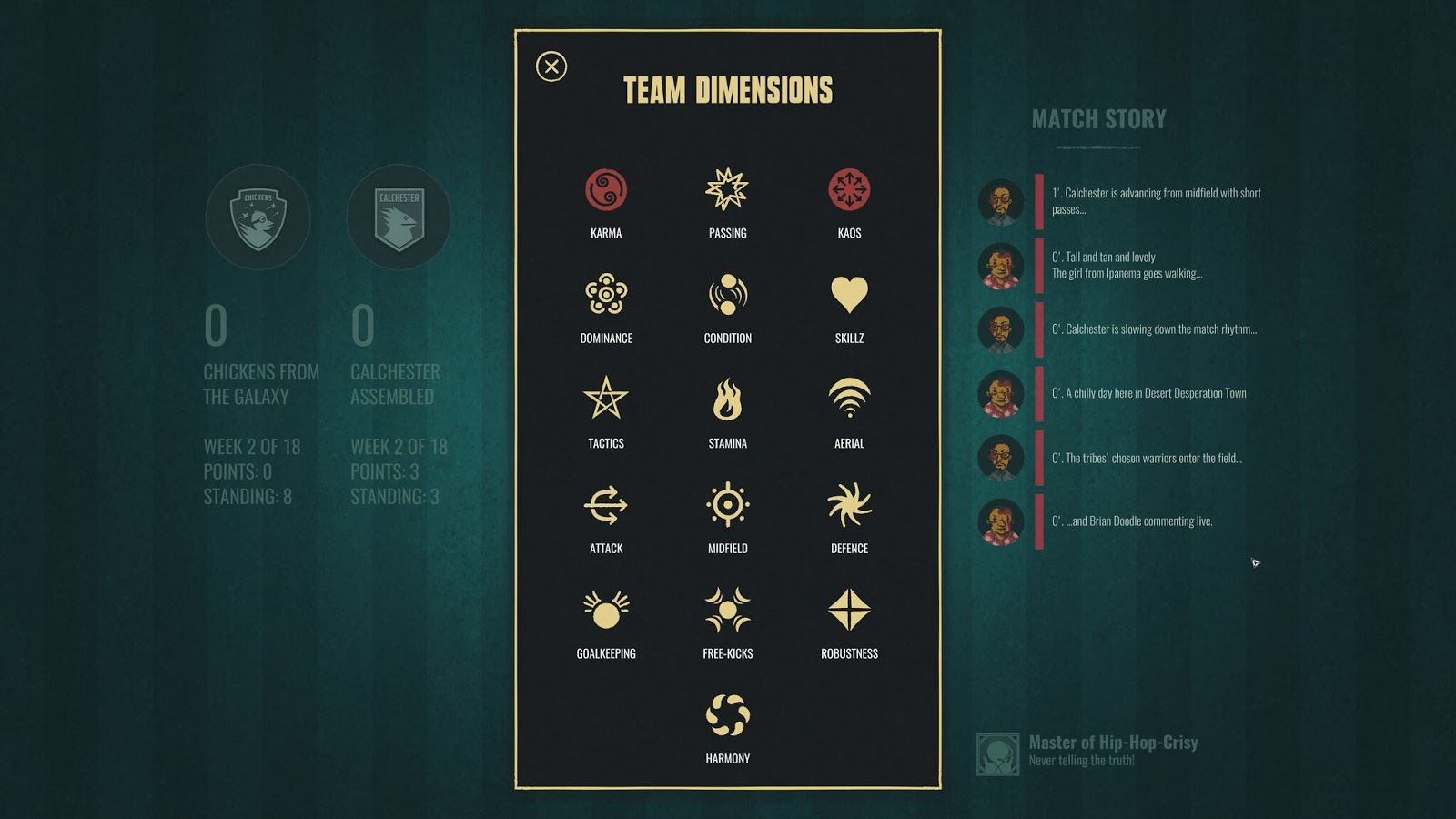 Team dimensions